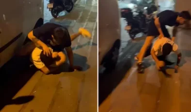 Gençlerin sosyal medyadaki tartışması, tekme tokat kavgayla bitti