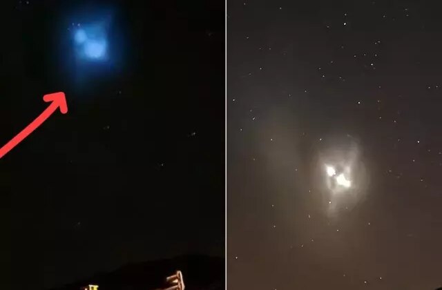 Gökyüzünde esrarengiz mavi ışık! Bir çok ilde görüldü