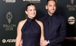 Hakan Çalhanoğlu’nun eşinden olay paylaşım