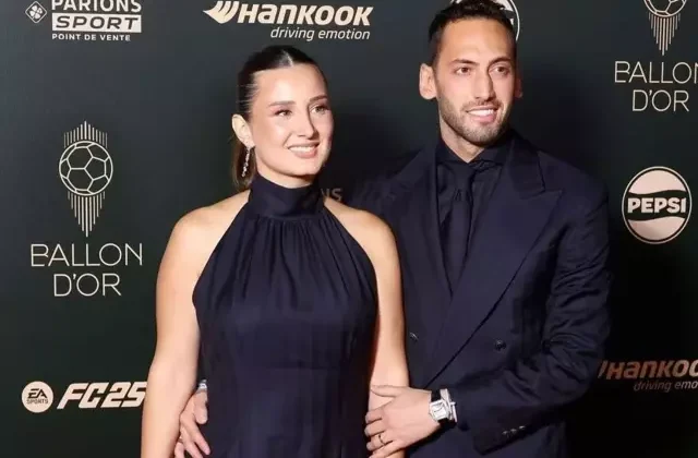 Hakan Çalhanoğlu’nun eşinden olay paylaşım