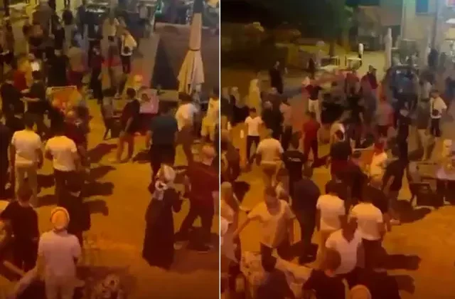 Hakimin babasının restoranında 10 kişi çocuklarının yanında polisi darp etti iddiası