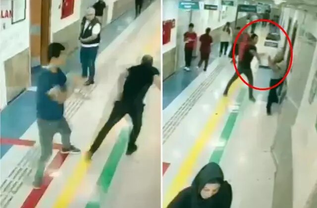 Hastanede doktor ve güvenlik görevlisine bıçaklı saldırı