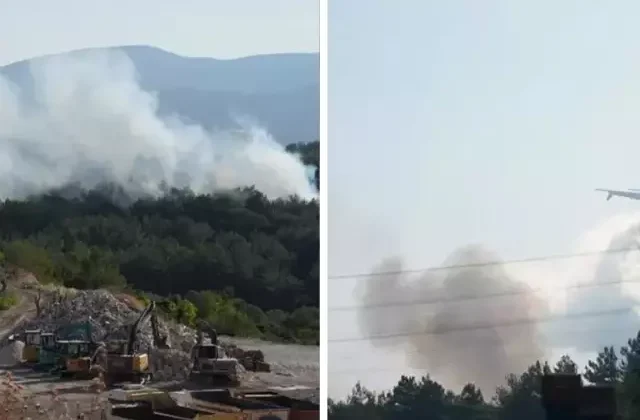 İzmir’de yine yangın çıktı! Urla’dan alevler yükseldi