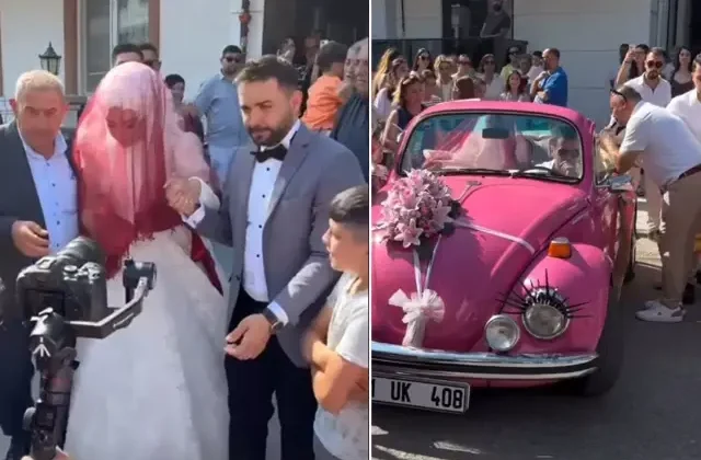 Kadir Ezildi gelinini davul zurna eşliğinde baba evinden aldı