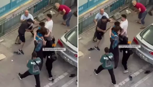 Kavganın ortasında kalan genç kız, sopa darbesiyle bayıldı