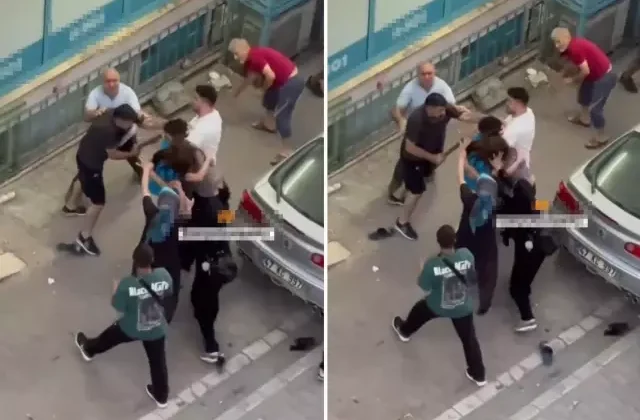 Kavganın ortasında kalan genç kız, sopa darbesiyle bayıldı