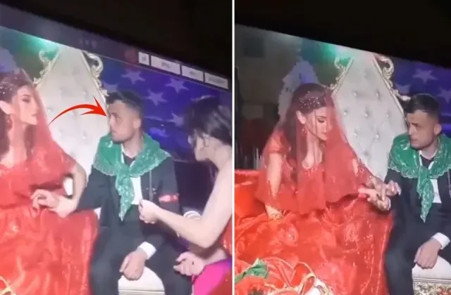 Kına gecesine damga vuran olay! Damat neye uğradığını şaşırdı