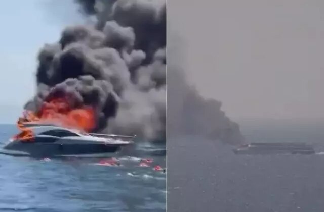 Kınalıada açıklarında can pazarı! 12 kişiyi taşıyan yat böyle yandı