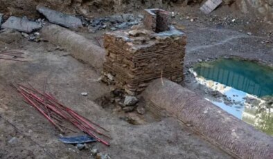 Kocaeli’de sondaj çalışmasında Bizans dönemine ait su kanalı bulundu