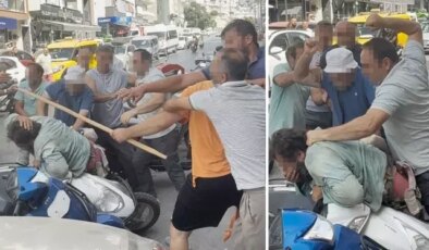 Yol ortasında yumruk ve sopalarla öldüresiye dövdüler