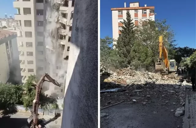 Maltepe’de yıkım sırasında 11 katlı bina çöktü