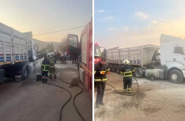 Mardin’de tırın yakıt deposunda patlama! 7 kişi yaralandı