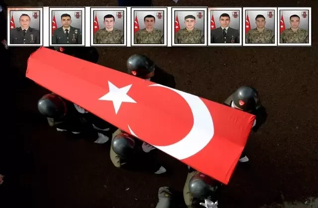 Metan gazı nedeniyle şehit olan 8 askerimizin kimlikleri belli oldu