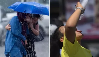 Meteoroloji uyardı! Yurdun bir tarafı 45 derece, diğer tarafı sağanak yağış