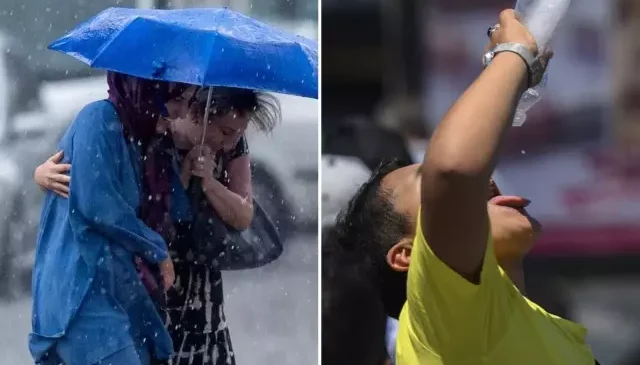 Meteoroloji uyardı! Yurdun bir tarafı 45 derece, diğer tarafı sağanak yağış