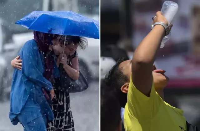 Meteoroloji uyardı! Yurdun bir tarafı 45 derece, diğer tarafı sağanak yağış
