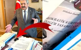 MHP’li Feti Yıldız’ın odasında dikkat çeken detay! Öcalan’ın kitabı masasında
