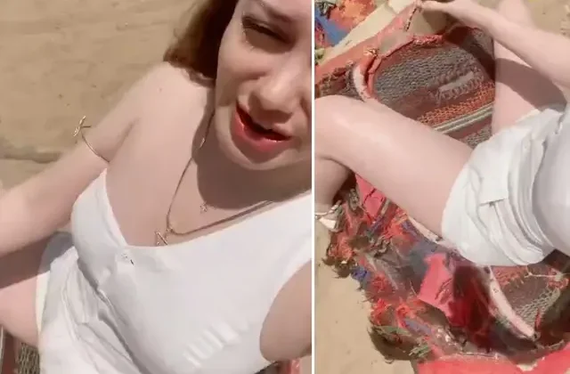Mısır’da kısa şortla deveye bindi, sonrasında olanlar inanılmaz