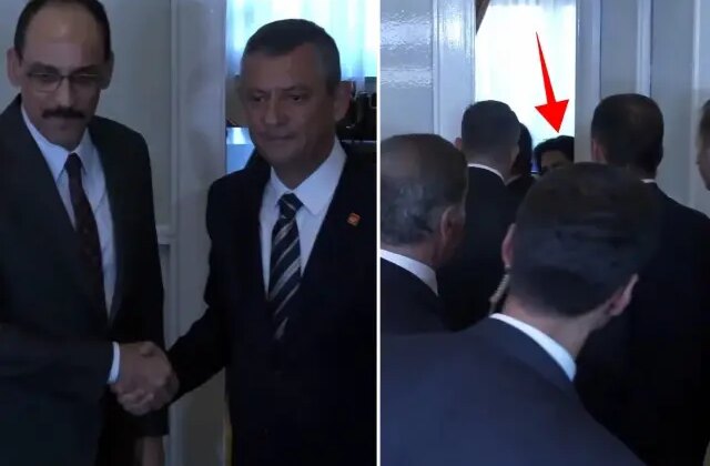 Özgür Özel – İbrahim Kalın görüşmesine damga vuran isim! Kapının arkasına geçip…