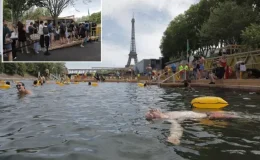 Paris’te 102 yıllık yasak kalktı, Seine Nehri halka açıldı