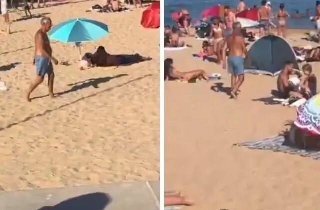 Portekiz Cumhurbaşkanı halk plajında böyle görüntülendi