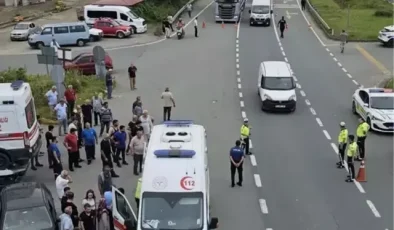 Rize’de feci kaza! 1 ölü, 8 yaralı