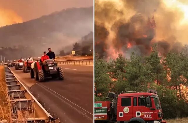 Sakarya’dan Bilecik’e sıçrayan yangın 4’üncü gününde! Traktörünü alan koştu, 7 köy tahliye edildi