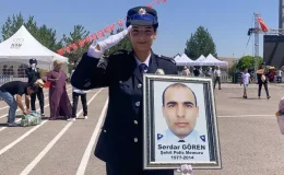Şehit polisin kızı da polis oldu
