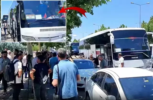 Silah bırakma töreni için Diyarbakır’dan 4 otobüs hareket etti