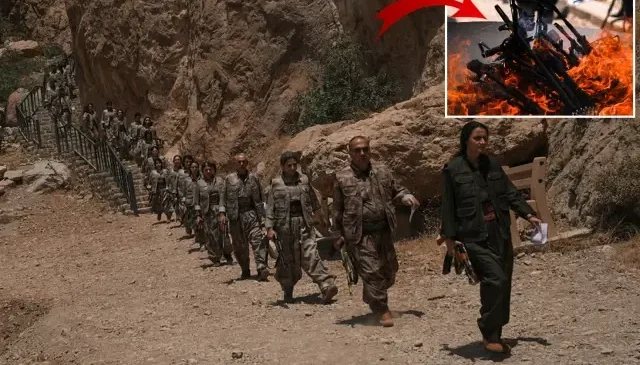 Silah yakma sonrası gözler PKK’nın üzerinde! 11 terör kampı boşaltılacak