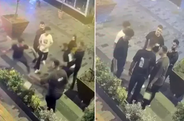 Kadınları taciz eden iki kişiyi bıçakla yaraladı
