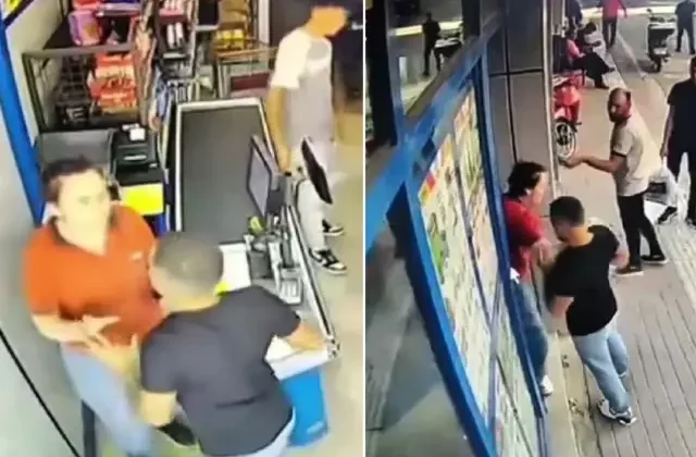 Tartışma yaşadığı kadın kasiyere yumruk attı