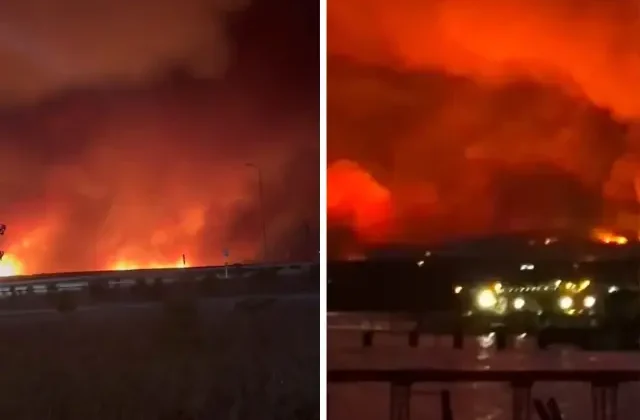 Tekirdağ alev alev! Orman yangın büyüdü, yerleşim yerlerine sıçradı