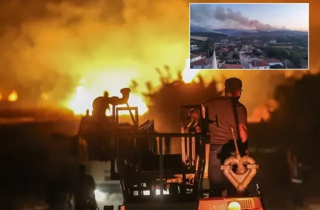 Tekirdağ ve Çanakkale’de alevlerle mücadele! Köyler boşaltıldı, hastaneye kaldırılanlar var