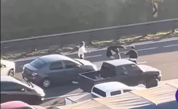 Trafik kavgasında beklenmedik son: Cüsseli saldırgan iki kez yere yığıldı