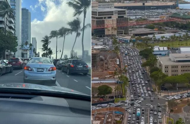 Tsunami uyarısının ardından Hawaii’de trafik kilitlendi