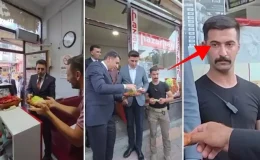 Tunceli Valisi Aygöl’ün esnaf ziyaretine damga vuran an! Korumanın bakışlara dikkat