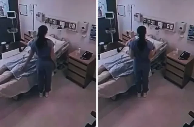 Üniformasının önünü açarak hastaya göğüslerini sallayan hemşireye tepki yağıyor