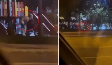 Uzun süredir fuhuş skandallarına konu olan ilçede tepki çeken bir görüntü daha