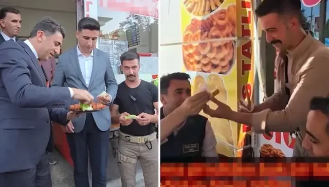 Vali Aygöl, çiğ köfteyi tatlıya bağladı