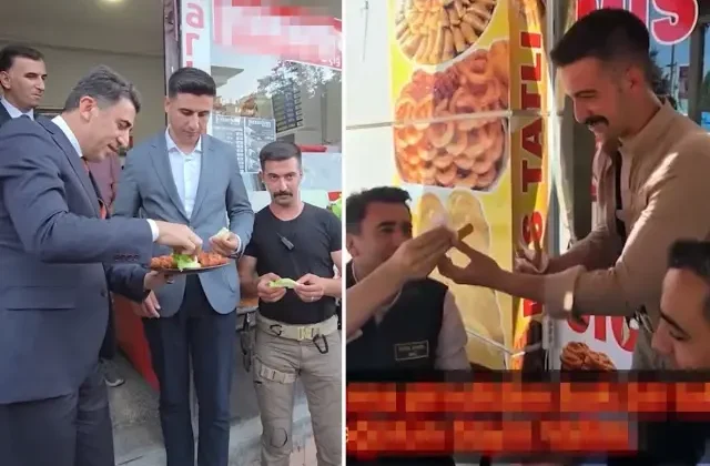 Vali Aygöl, çiğ köfteyi tatlıya bağladı