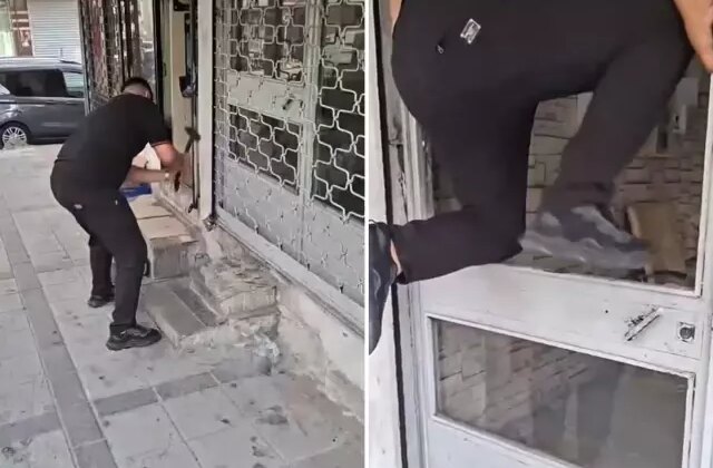 Yer: İstanbul! Sinyalin içeriden geldiğini tespit edince dükkanın kapısını kırıp içeri girdi