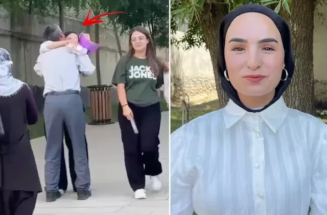 YKS çıkışında babası tarafından çiçekle karşılanan Çimen’den başarılı sonuç