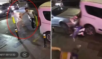 17 yaşındaki sürücü ortalığı birbirine kattı, 2 kişi saniyelerle ölümden kurtuldu