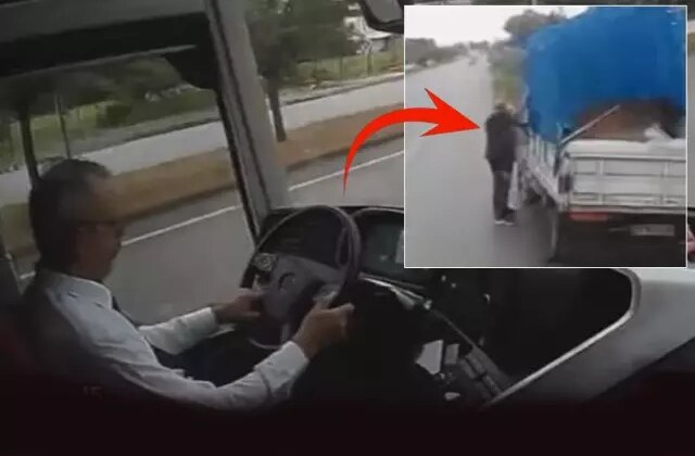 2 kişinin hayatını kaybettiği otobüs kazası kamerada
