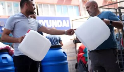 4 ilçedeki su kesintisi öncesi bidon satışları ikiye katlandı