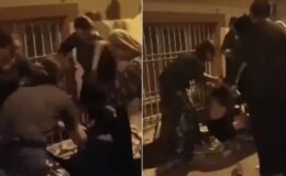 4 kadın sokakta oturan başka bir kadını darp edip elbiselerini soydu