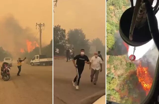 5 ilde orman yangını! Alevler yerleşim yerlerine kadar ulaştı