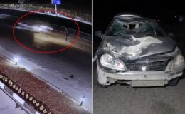 Karşıya geçerken araba çarptı! Metrelerce savrulan adam hayatını kaybetti