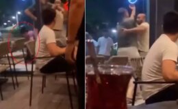 Aldatan kocasını kafede bastı, ortalık savaş alanına döndü